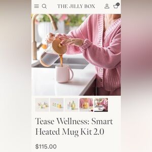Tease Wellness: Smart Heated Mug Kit 2.0-Pink from Jilly Box
